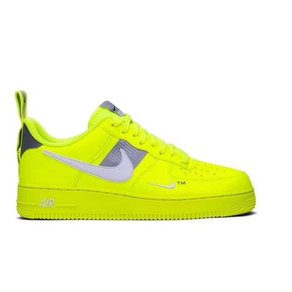 2018 Air Force 1 '07 LV8 'Overbranding' Limited Edition Highlighter yell… - Picture 3 of 14